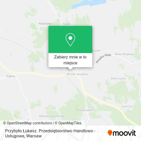 Mapa Przybyło Łukasz. Przedsiębiorstwo Handlowo - Usługowe