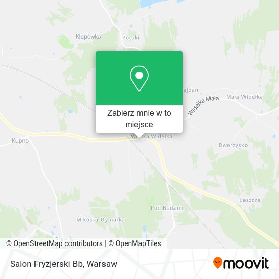 Mapa Salon Fryzjerski Bb