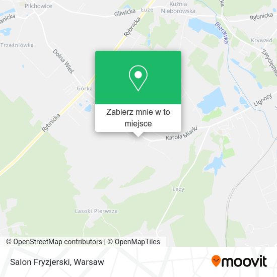 Mapa Salon Fryzjerski