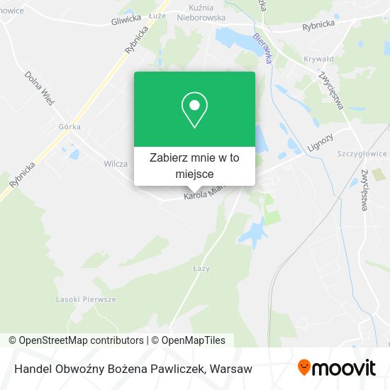 Mapa Handel Obwoźny Bożena Pawliczek