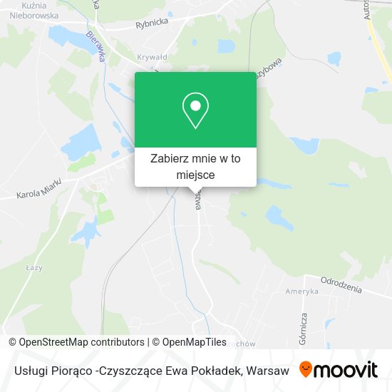 Mapa Usługi Piorąco -Czyszczące Ewa Pokładek