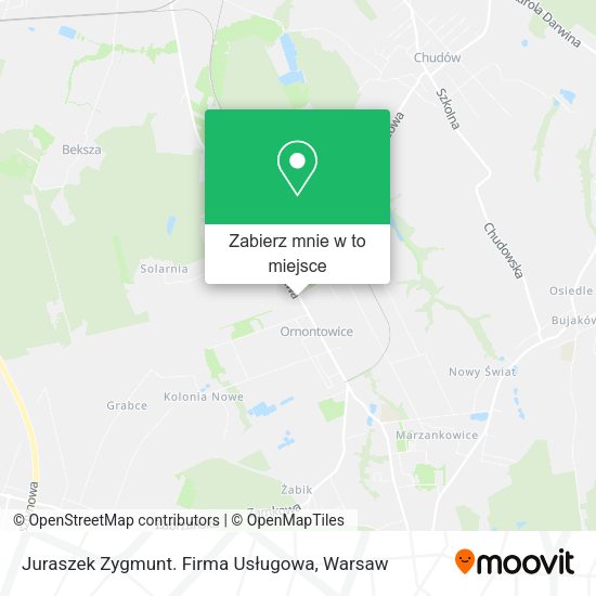 Mapa Juraszek Zygmunt. Firma Usługowa