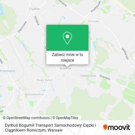 Mapa Dyrbuś Bogumił Transport Samochodowy Ciężki i Ciągnikiem Rolniczym