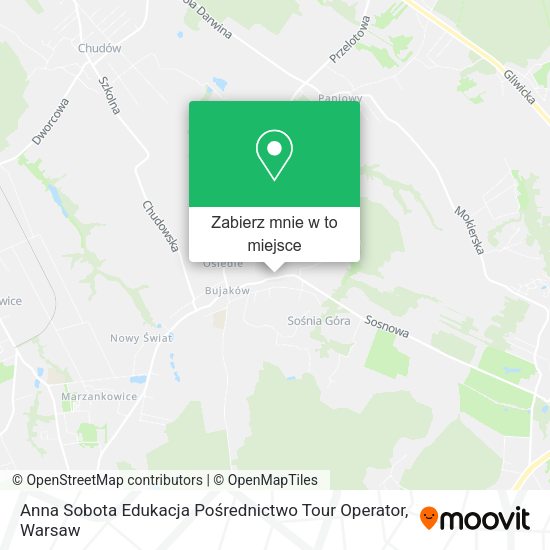 Mapa Anna Sobota Edukacja Pośrednictwo Tour Operator