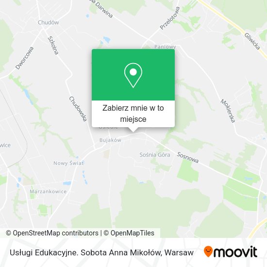 Mapa Usługi Edukacyjne. Sobota Anna Mikołów