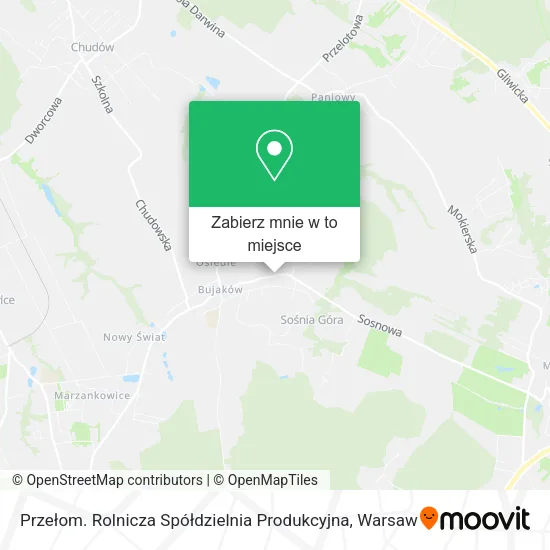 Mapa Przełom. Rolnicza Spółdzielnia Produkcyjna