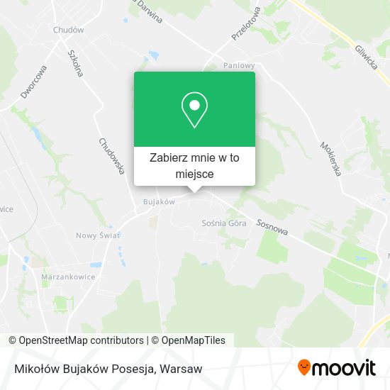 Mapa Mikołów Bujaków Posesja