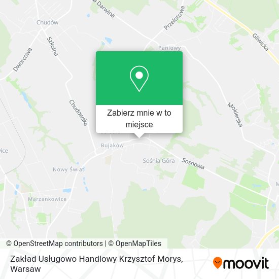 Mapa Zakład Usługowo Handlowy Krzysztof Morys