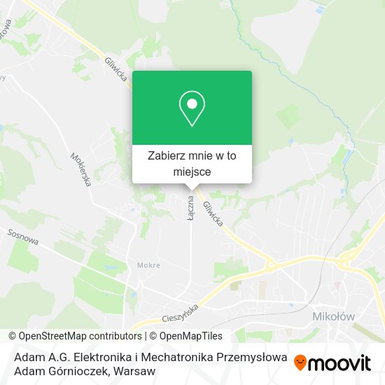 Mapa Adam A.G. Elektronika i Mechatronika Przemysłowa Adam Górnioczek