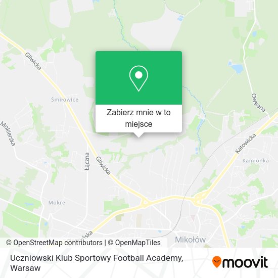 Mapa Uczniowski Klub Sportowy Football Academy