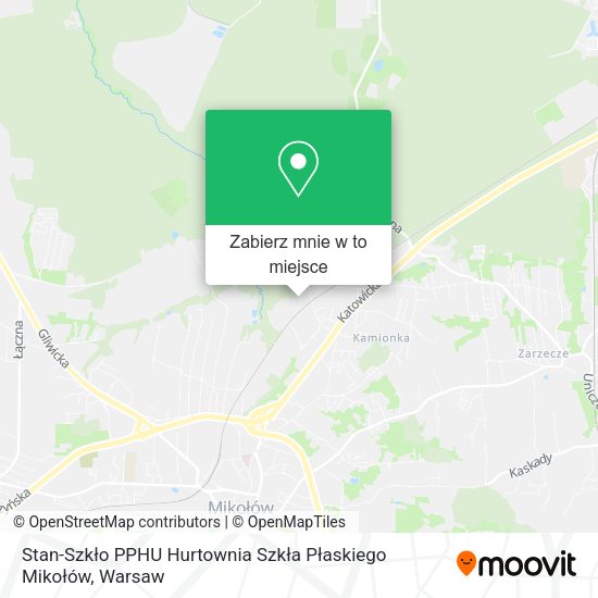 Mapa Stan-Szkło PPHU Hurtownia Szkła Płaskiego Mikołów