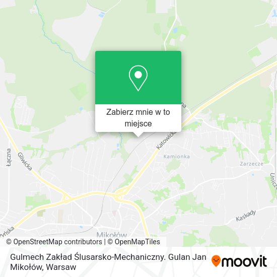 Mapa Gulmech Zakład Ślusarsko-Mechaniczny. Gulan Jan Mikołów