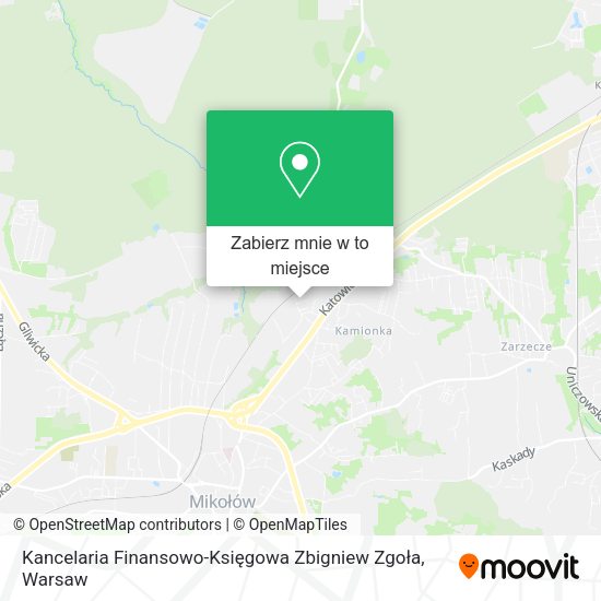 Mapa Kancelaria Finansowo-Księgowa Zbigniew Zgoła