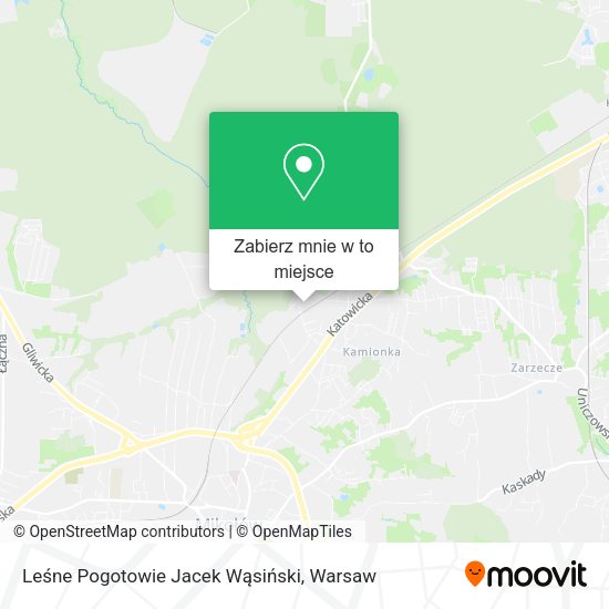 Mapa Leśne Pogotowie Jacek Wąsiński