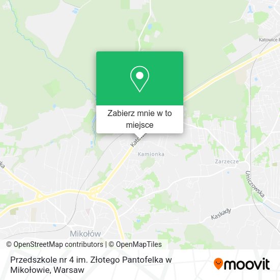 Mapa Przedszkole nr 4 im. Złotego Pantofelka w Mikołowie