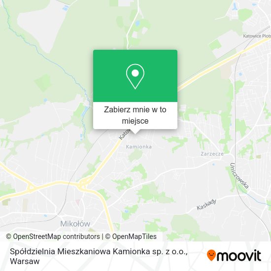 Mapa Spółdzielnia Mieszkaniowa Kamionka sp. z o.o.