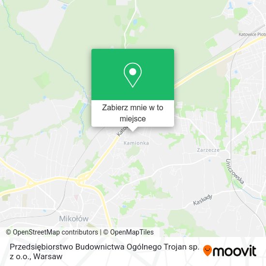 Mapa Przedsiębiorstwo Budownictwa Ogólnego Trojan sp. z o.o.