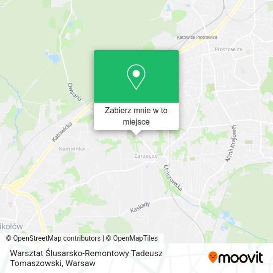 Mapa Warsztat Ślusarsko-Remontowy Tadeusz Tomaszowski