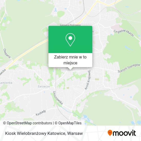 Mapa Kiosk Wielobranżowy Katowice