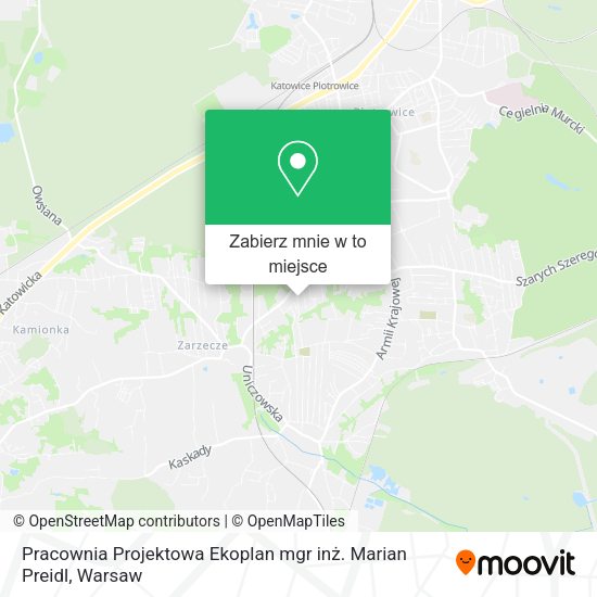 Mapa Pracownia Projektowa Ekoplan mgr inż. Marian Preidl