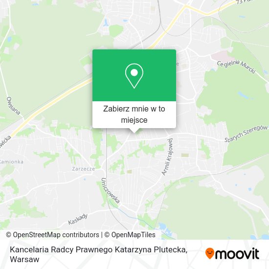 Mapa Kancelaria Radcy Prawnego Katarzyna Plutecka