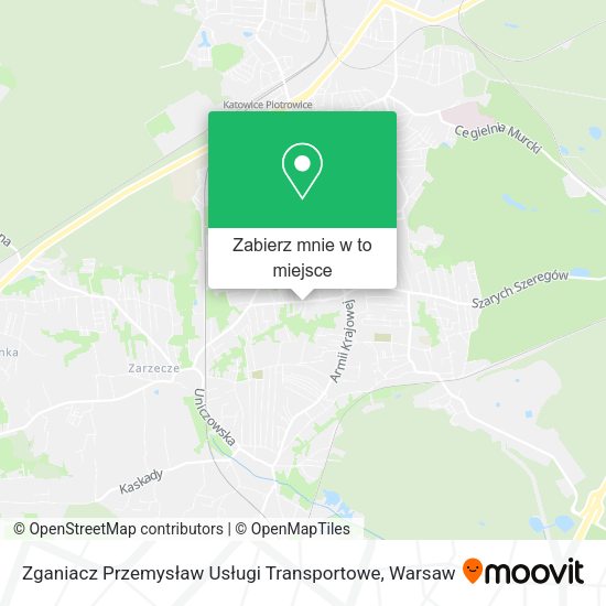 Mapa Zganiacz Przemysław Usługi Transportowe