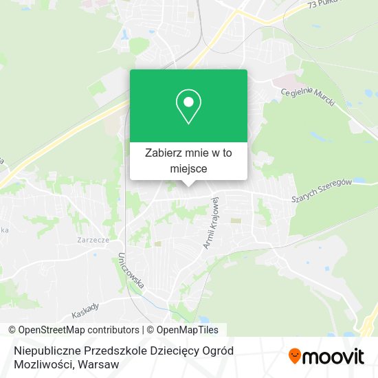 Mapa Niepubliczne Przedszkole Dziecięcy Ogród Mozliwości