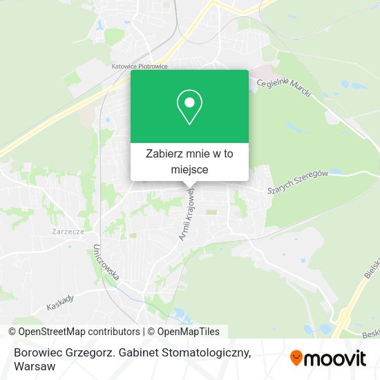 Mapa Borowiec Grzegorz. Gabinet Stomatologiczny