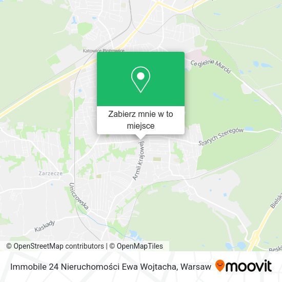 Mapa Immobile 24 Nieruchomości Ewa Wojtacha