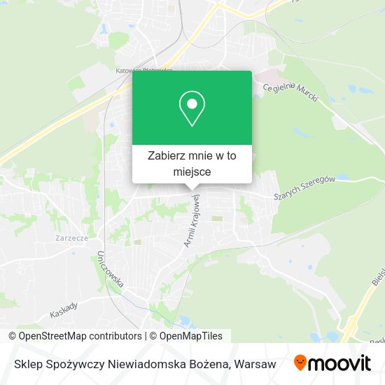 Mapa Sklep Spożywczy Niewiadomska Bożena