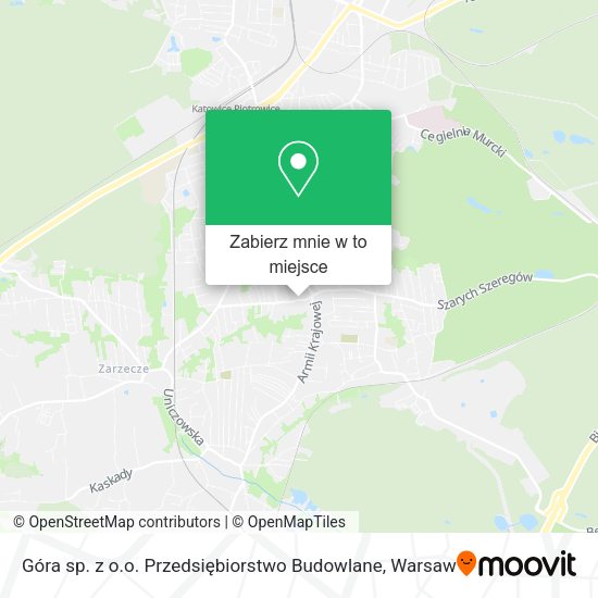 Mapa Góra sp. z o.o. Przedsiębiorstwo Budowlane