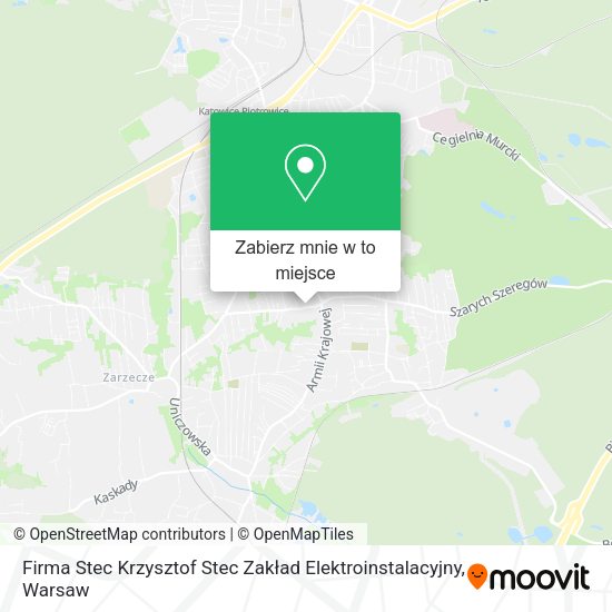 Mapa Firma Stec Krzysztof Stec Zakład Elektroinstalacyjny