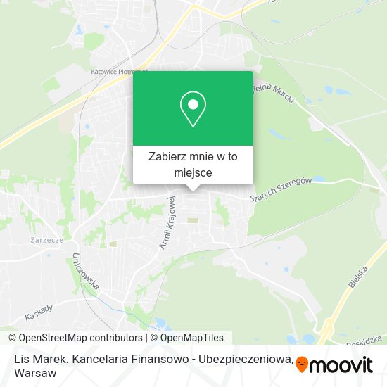 Mapa Lis Marek. Kancelaria Finansowo - Ubezpieczeniowa