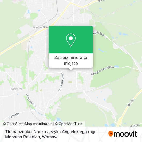 Mapa Tłumaczenia i Nauka Języka Angielskiego mgr Marzena Palenica