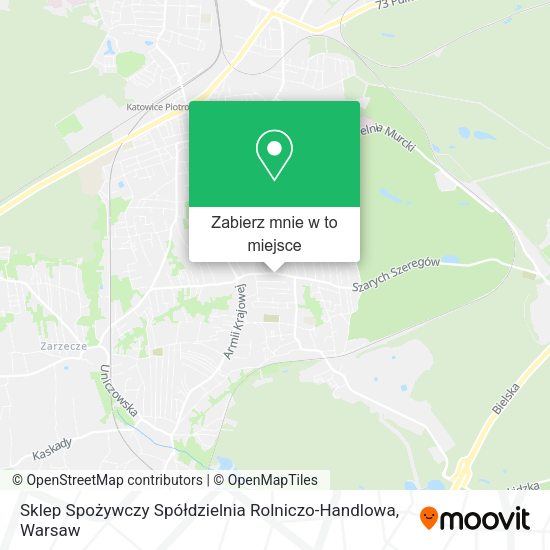 Mapa Sklep Spożywczy Spółdzielnia Rolniczo-Handlowa