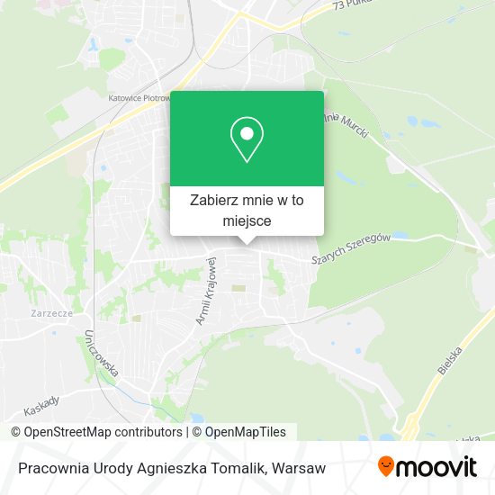 Mapa Pracownia Urody Agnieszka Tomalik