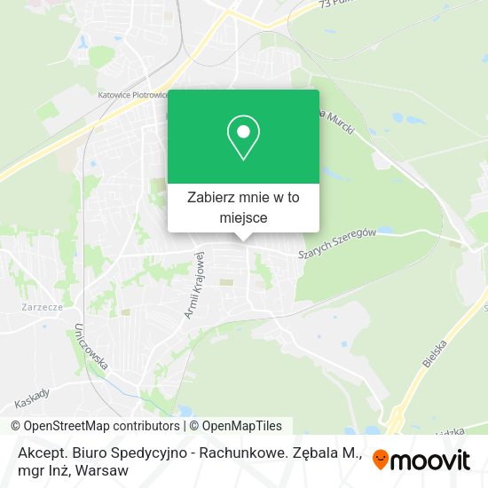 Mapa Akcept. Biuro Spedycyjno - Rachunkowe. Zębala M., mgr Inż