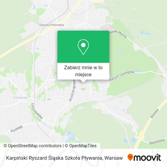 Mapa Karpiński Ryszard Śląska Szkoła Pływania