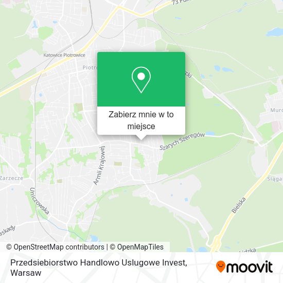 Mapa Przedsiebiorstwo Handlowo Uslugowe Invest