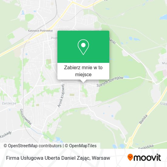 Mapa Firma Usługowa Uberta Daniel Zając