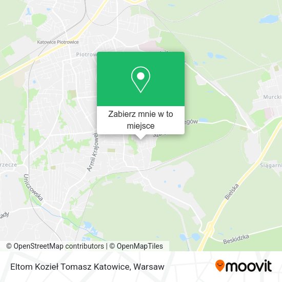 Mapa Eltom Kozieł Tomasz Katowice