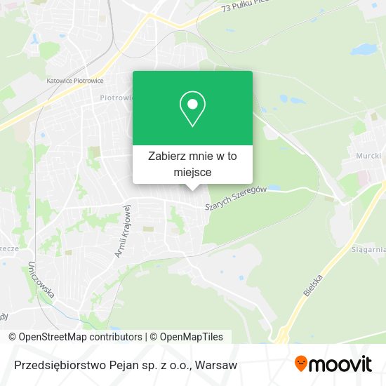 Mapa Przedsiębiorstwo Pejan sp. z o.o.