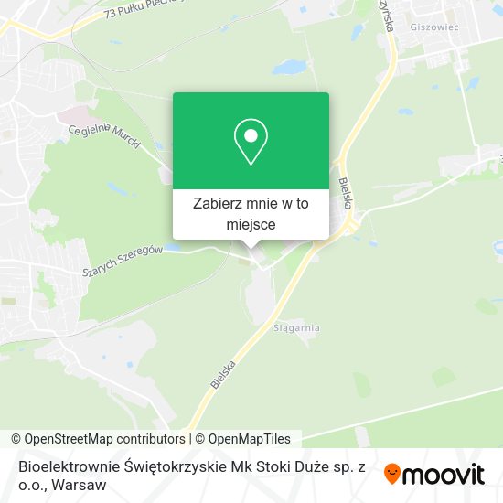 Mapa Bioelektrownie Świętokrzyskie Mk Stoki Duże sp. z o.o.