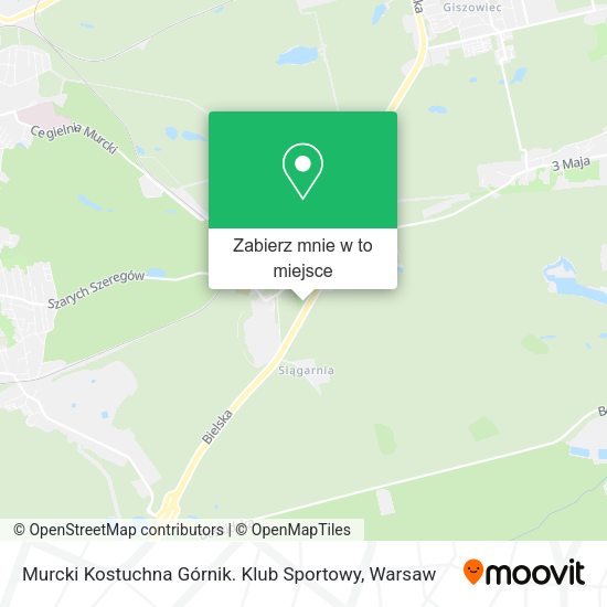 Mapa Murcki Kostuchna Górnik. Klub Sportowy