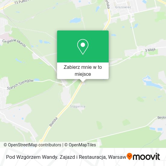 Mapa Pod Wzgórzem Wandy. Zajazd i Restauracja