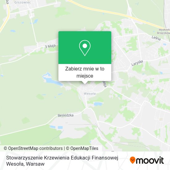 Mapa Stowarzyszenie Krzewienia Edukacji Finansowej Wesoła