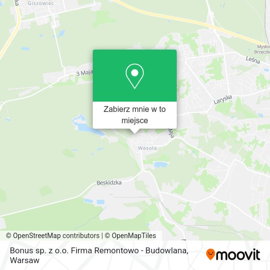 Mapa Bonus sp. z o.o. Firma Remontowo - Budowlana