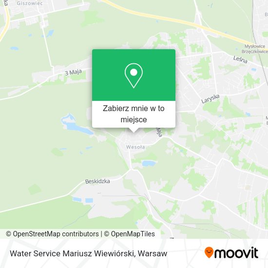 Mapa Water Service Mariusz Wiewiórski