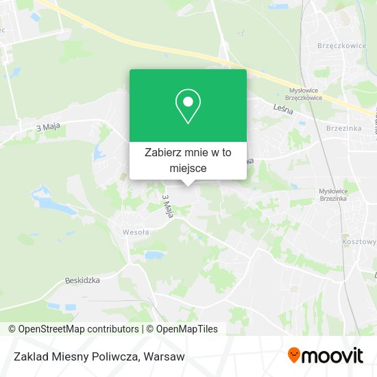 Mapa Zaklad Miesny Poliwcza