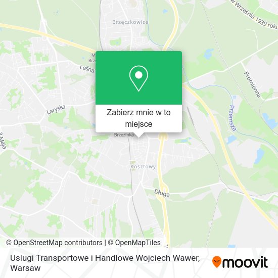 Mapa Uslugi Transportowe i Handlowe Wojciech Wawer